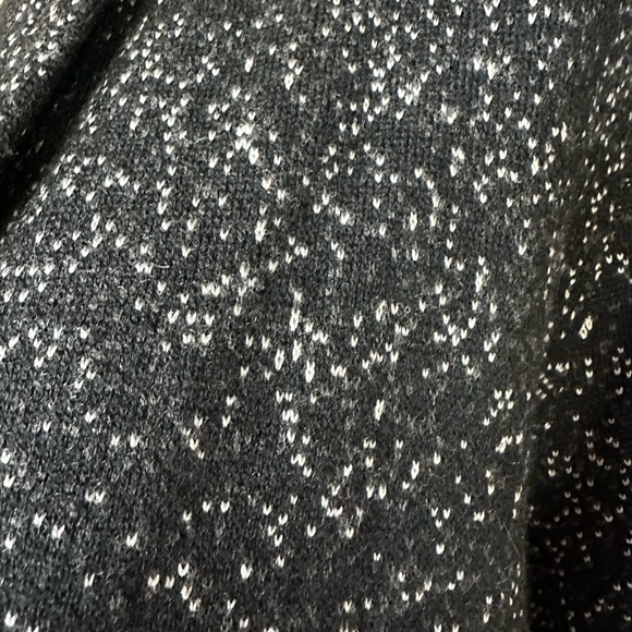 NWT J. Jill Long Black Duster Sweater Cardigan Coat Front Pockets Single Button - Picture 8 of 9